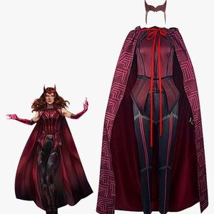 NWOT Female Wanda Maximoff Cosplay Costume Scarlet Witch